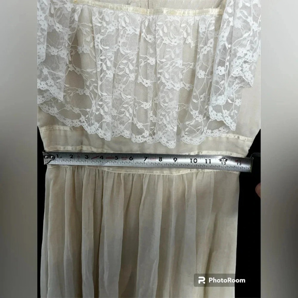 Vintage 70’s Candi Jones California Cream Maxi Dress - Picture 5 of 7